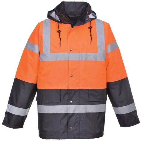 Parka haute visibilité bicolore Portwest matelassée Orange XL