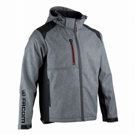 Veste Softshell Facom bicolore TRIAL Gris S. (1/6)