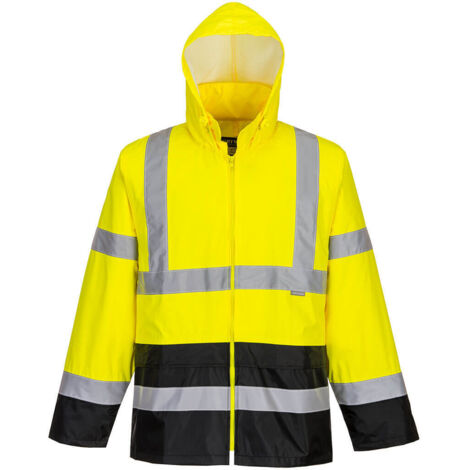 Veste de pluie haute visibilité Portwest bicolore H443 Jaune / Noir 5XL (1/4)