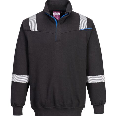 Sweat résistant à la flamme PORTWEST WX3 Noir L (1/2)
