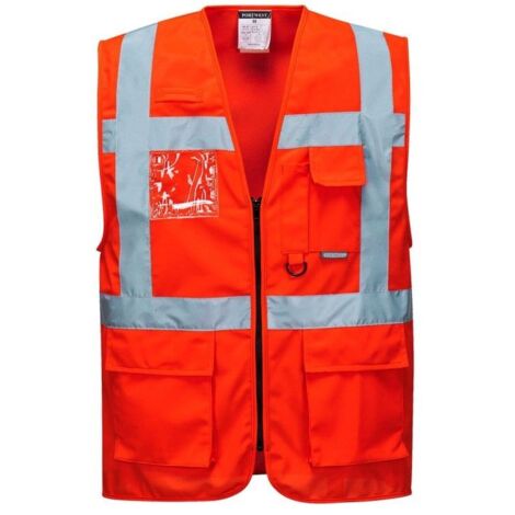 Gilet Haute Visibilité Executive-Berlin Portwest Rouge L