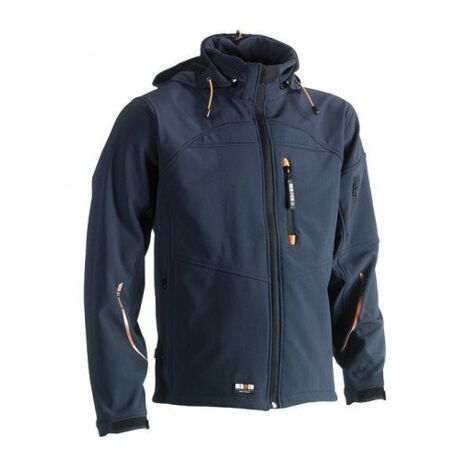 Giubbotto softshell con cappuccio Poseidon Herock Blu navy XXXL (1/4)