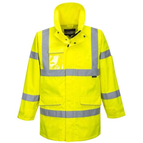 Parka haute visibilité imperméable Portwest EXTREME Jaune XL. (1/2)