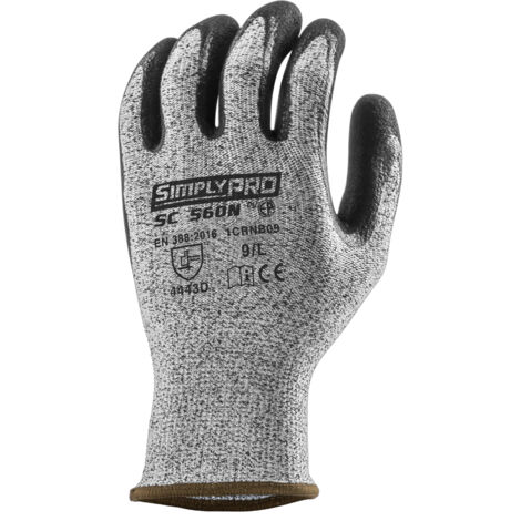 Gants anti-coupure Eurotechnique Simply Pro SC560N (Lot de 10) Gris 11.