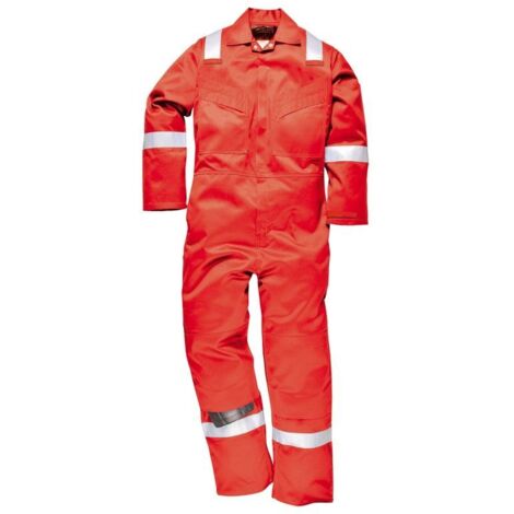 Combinaison Ignifugée antistatique Portwest Bizflame 350g Rouge 3XL.