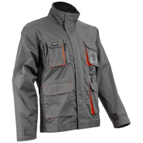 Veste de travail multipoches Coverguard NAVY/PADDOCK II Gris / Orange M