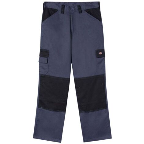 Pantalon de travail multipoches Dickies EVERYDAY bicolore Gris Poches Noires 36