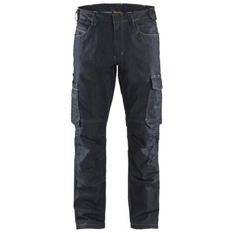 Pantalon de travail services multipoches Blaklader DENIM STRETCH 2D Marine 40 (1/5)