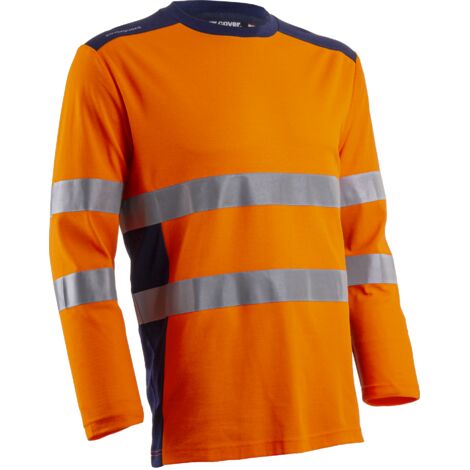 T-shirt de travail haute visibilité HV anti-UV Coverguard RIKKA Orange Fluo 3XL.