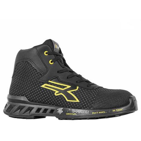 Chaussures de sécurité haute U-POWER JOE S3 SRC CI ESD Noir / Jaune 43. (1/6)
