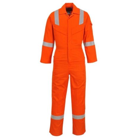 Combinaison Ignifugée super légère Portwest antistatique Orange L. (1/2)