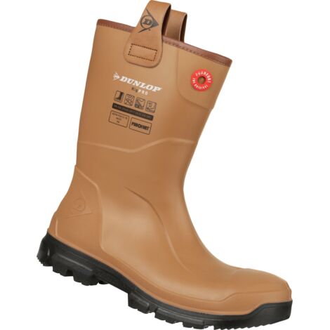 Coverguard – Bottes de sécurité Purofort RigPro S5 CI CR SRC – Marron – Taille 43 – Semelle antidérapante – Traitement hydrophobe - LJ2HR42