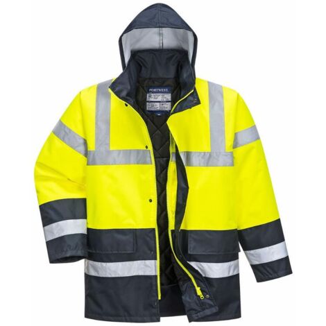 Parka Bicolore Traffic Couleur : Jaune Taille Xl - Portwest