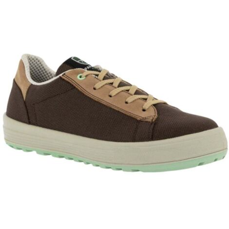 Baskets de sécurité basses éco-responsables Parade VERGER S1P SRC Marron / Beige 44. (1/5)