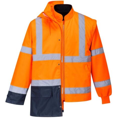 Parka bicolore 5-en-1 Portwest EXECUTIVE Orange / Marine XL. (1/3)