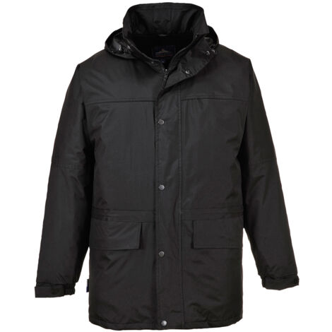 Parka imperméable doublée polaire Portwest Oban Noir L. (1/2)