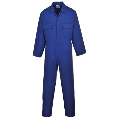 Combinaison Euro Work Polycoton Portwest Bleu Royal XL