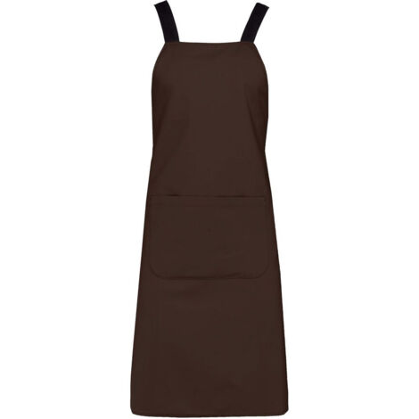 Tablier coton Bio Kariban Chocolat . (1/2)