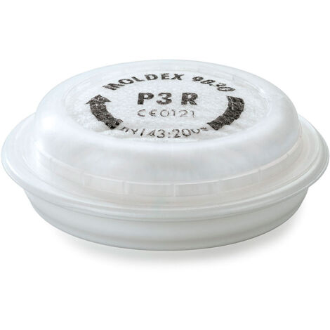 Filtre à particules P3R EasyLock pour masques série 7000 et 9000 MOLDEX (Lot de 12) Blanc Unique.