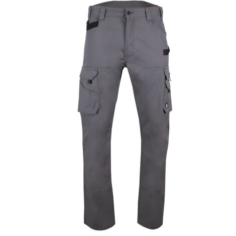 Pantalon de travail multipoches Canvas Stretch LMA TORCHE Gris 44 (1/3)