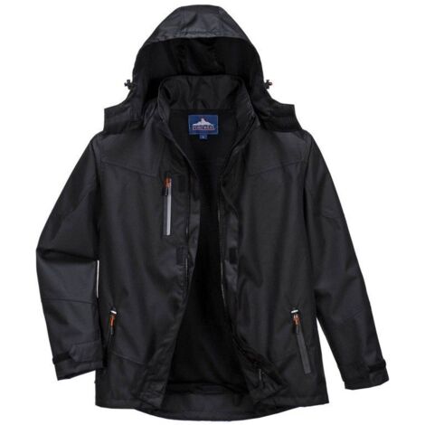 Veste de pluie imperméable Portwest COACH Noir L. (1/2)
