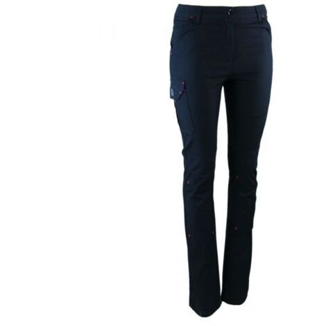 Pantalon de travail stretch femme LMA SOUPLESSE Noir 44. (1/2)