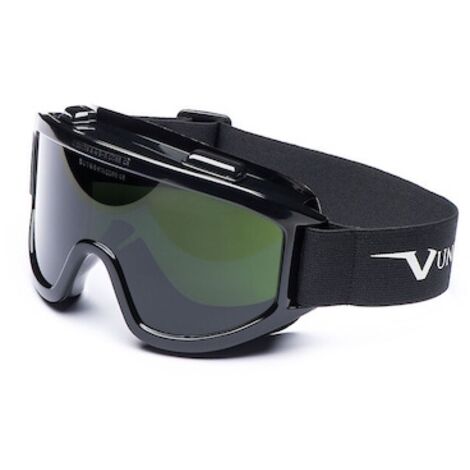 Lunettes-masque de soudeur étanches et ventilée avec bandeau réglable teinte 5 UNIVET Noir Unique. (1/3)
