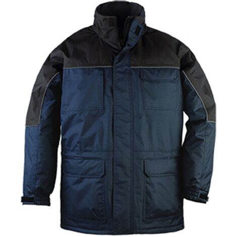 Parka de travail imperméable Coverguard Ripstop Marine / Noir 3XL (1/3)