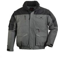 Blouson de travail 2en1 manches amovibles Coverguard Ripstop multipoches Gris / Noir M.