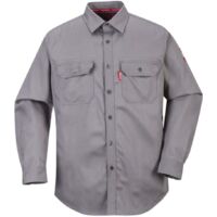 Chemise de travail Ignifugée Portwest Bizflame Gris M.