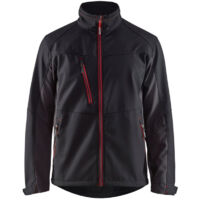 Veste softshell Blaklader double couche Bicolore Noir / Rouge L.