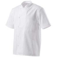 Veste de cuisine mixte manches courtes Robur Inox Blanc XS.
