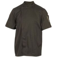 Giacca da cucina unisex a maniche corte Robur Nero Cioccolato XL