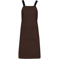 Tablier coton Bio Kariban Chocolat .