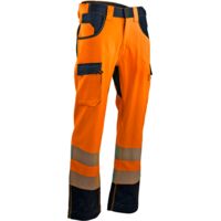 Pantalon de travail HV rétroréfléchissant LMA EMETTEUR Orange Fluo 38.