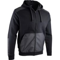 Sweat à capuche zippé noir - LMA - QUEBEC M