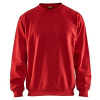 Sweat shirt de travail Blaklader col rond Rouge 3XL.