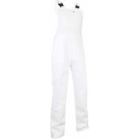 Salopette de Travail Peintre / Platrier / Plaquiste 100% Coton Blanc Brosse - LMA Blanc XS