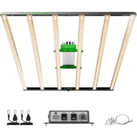 Mars Hydro – Lampe de culture LED FCE6500 – 730 W à intensité variable – Efficacité 2,8 µmol/J – PPF 2044 umol/S – Couverture 5'x5'
