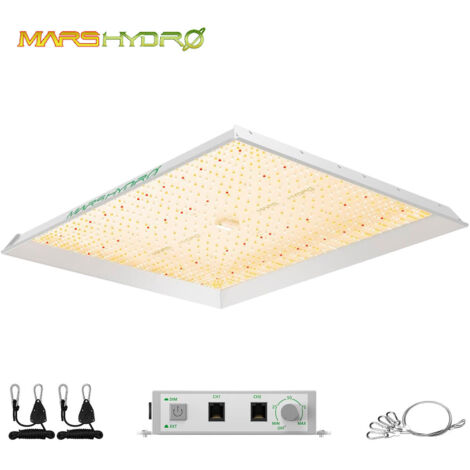 Mars Hydro TS 3000 Lampe de Croissance pour Plantes Spectre Complet LED Ampoules Lampes de Croissance avec Chaînes de Suspension pour Tente de Culture 1-3 Plantes Intérieur Serres Plantes Légumes Fleu