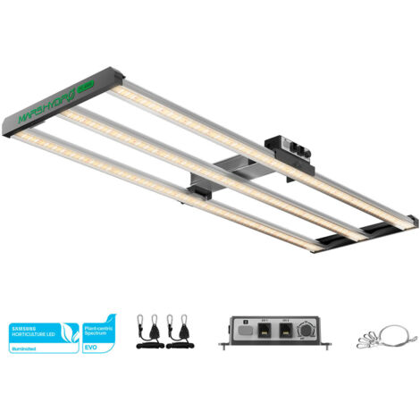 Mars Hydro – Lampe de culture LED 450W dimmable – Spectre complet Samsung 301H – Contrôle intelligent via application – Pour tente 120x60cm