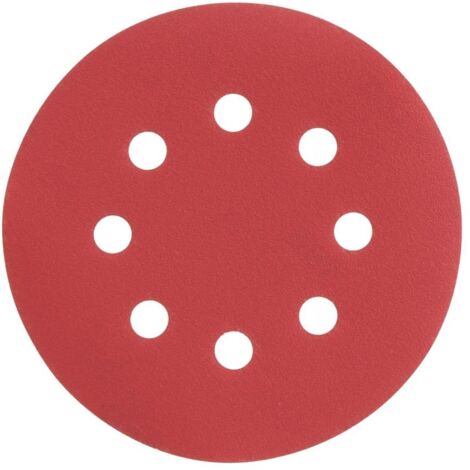 Disque abrasif - Radix - Pro - Velcro 125 mm - P180 - 8 trous (10 pcs) (1/2)