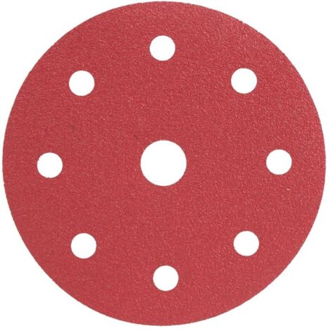 Disque abrasif - Radix - Pro - Velcro 125 mm - P80 - 9 trous (10 pcs) (1/2)