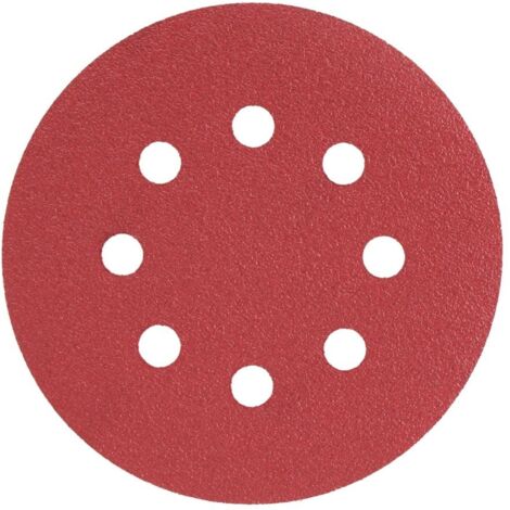Disque abrasif - Radix - Pro - Velcro 125 mm - P80 - 8 trous (10 pcs) (1/2)