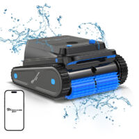 EVERCROSS BOT U8 Robot Piscine Sans Fil, avec APP, Nettoyage du Fond, des Parois et de la Ligne d' Eau, 120Min & 200m² d'Autonomie