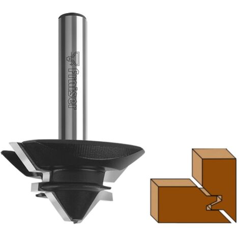 Fraise bouvetage d'angle droit 45 D=44.5 I=20 S=8 - Fraiser