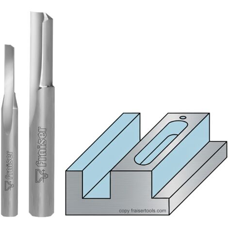 Fraise droite pour plastiques et alliages légers queue 6mm D=6 I=20 S=6 Z=1 POLY M - Fraiser (1/5)