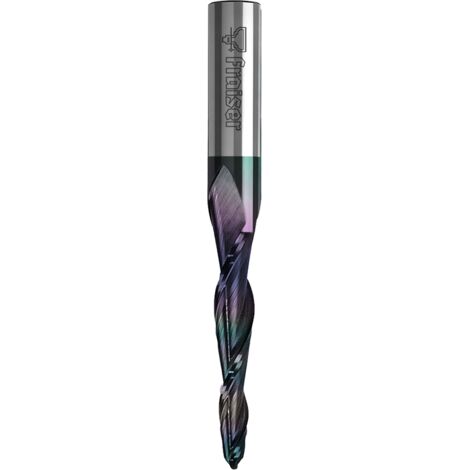 ZETA  Conical Ball Fraise pour Gravure 2D/3D queue 6mm D=0,8 I=25 S=6 R=0,4 BOSS - Fraiser