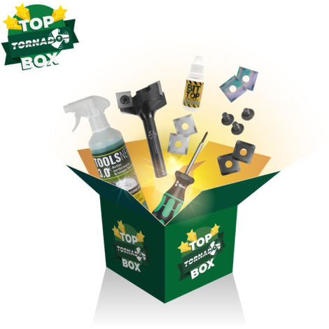 TOP TORNADO® BOX  Box complet pour le nivellement queue 12mm D=60 I=12 S=12  TORNADO TOP BOX - Fraiser (1/5)