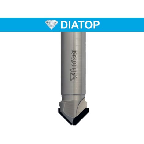 Fraise diamantée pour pliage sur Dibond D=3-20 I=8,5 A=90° S=16 - Fraiser (1/4)